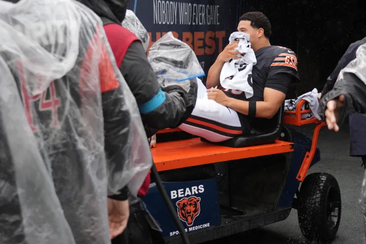 Bears QB Caleb Williams is 'week to week' with hamstring injury, coach Ben Johnson says